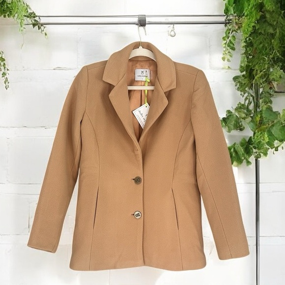 Dudley Stephens Wellington Blazer Camel Vello Fleece Small NEW NWT - Picture 6 of 9